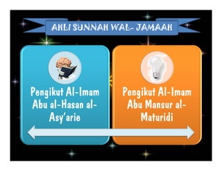 AHLI SUNNAH WAL- JAMAAH
 