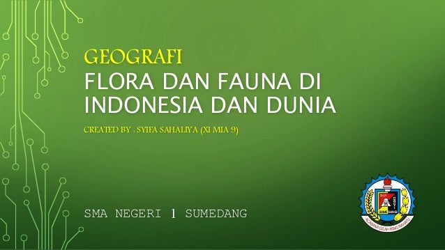 Geografi Flora Dan Fauna Di Indonesia Dan Dunia