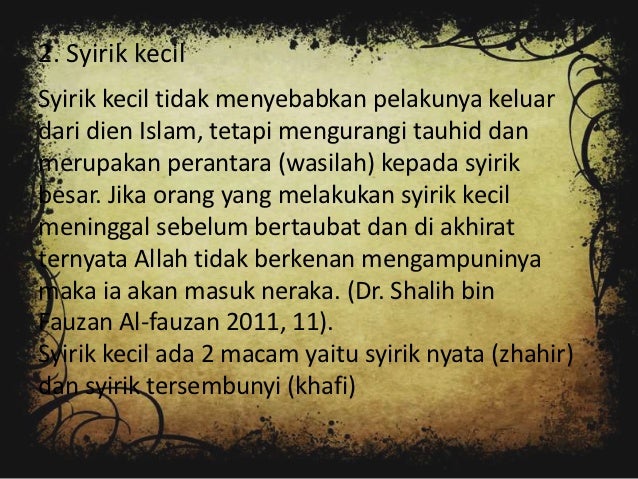 Syirik Ppt