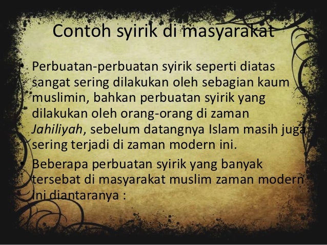 Syirik ppt