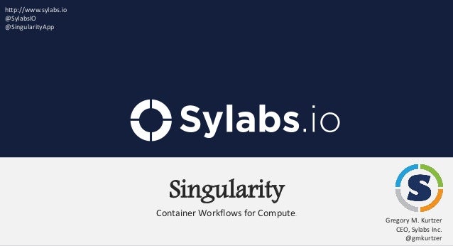 Singularity Container Workflows For Compute