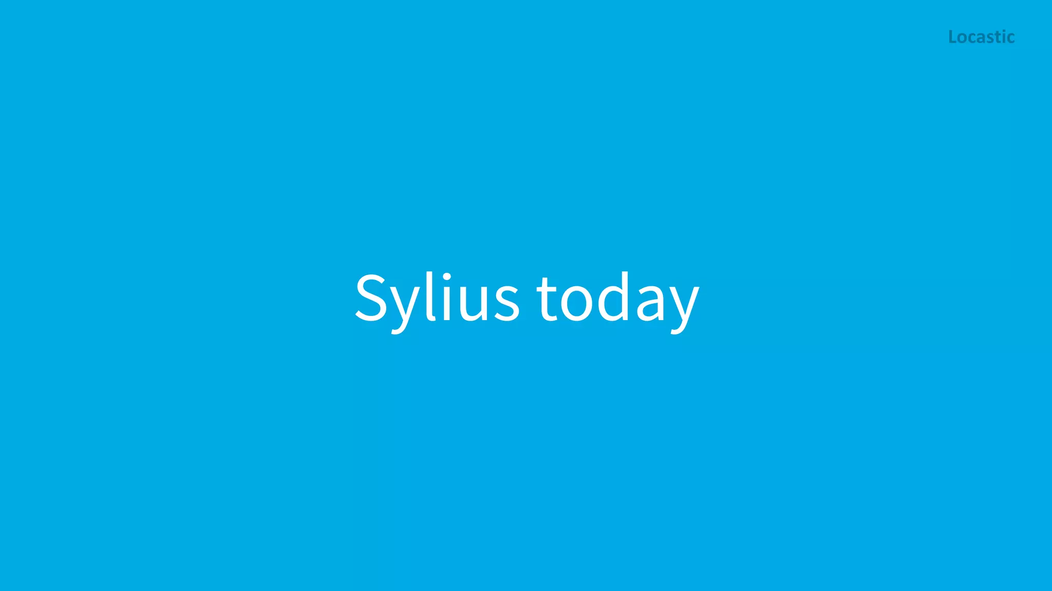 Sylius today 