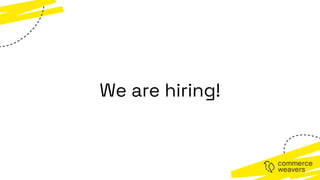 We are hiring!
 