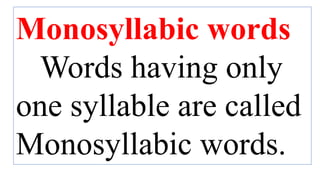 Syllabification | PPT