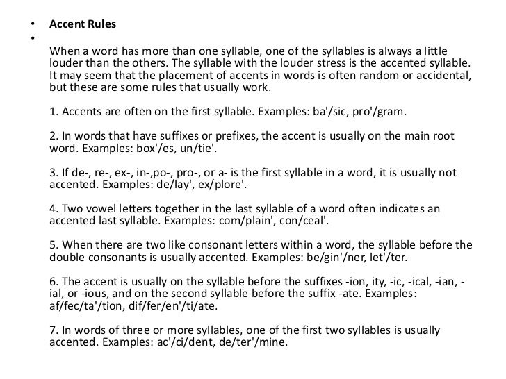Syllable intro