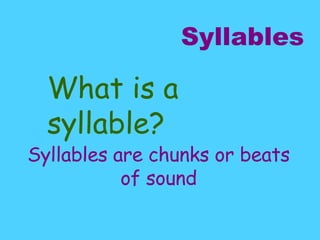 Syllables Power Point | PPT