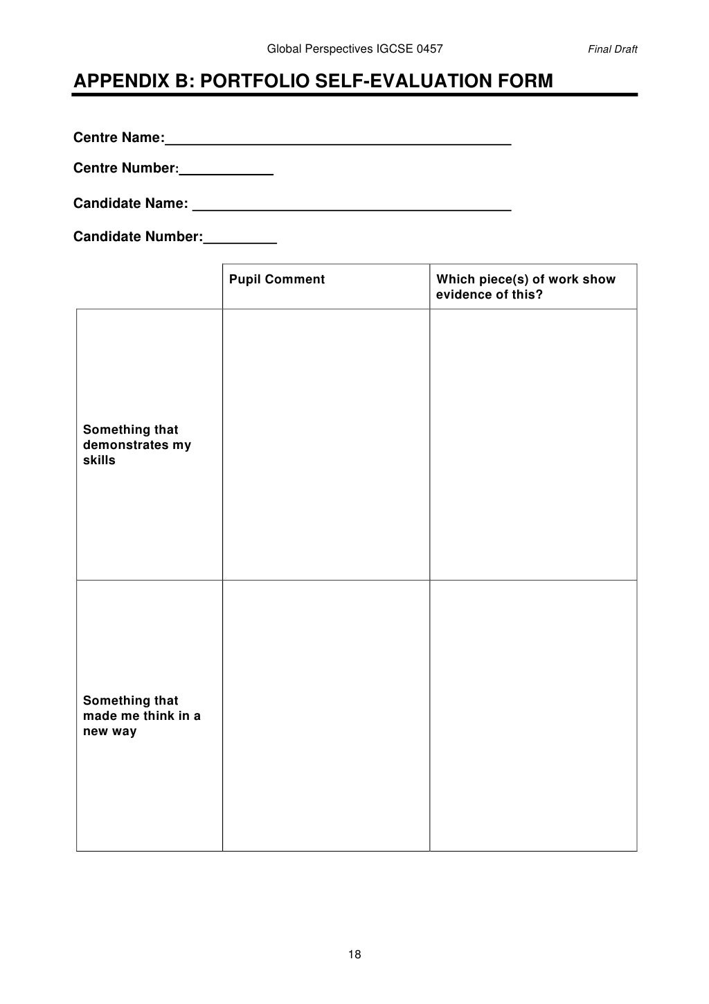 Global Perspectives Syllabus