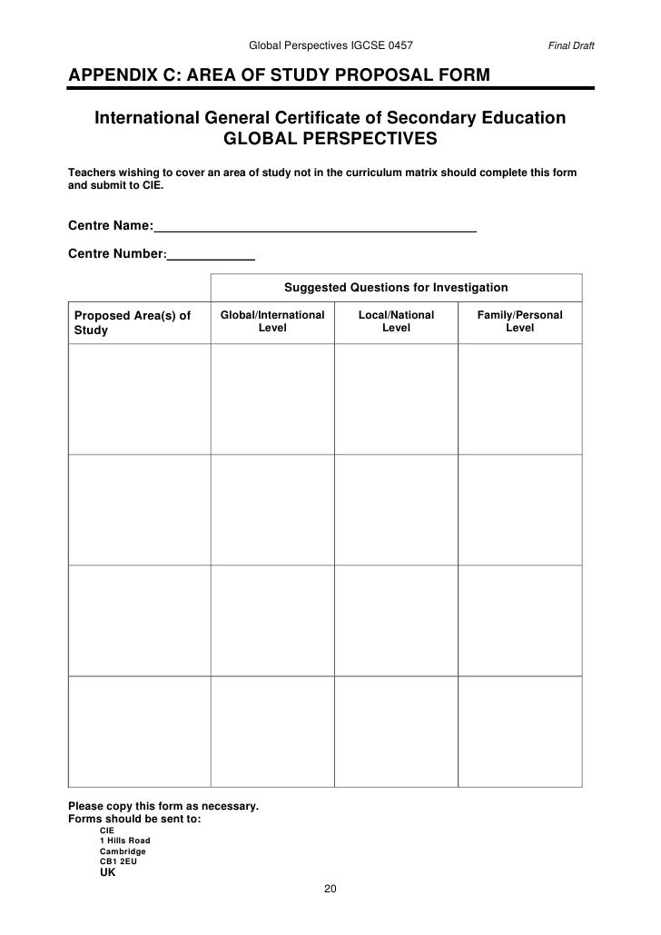Global Perspectives Syllabus