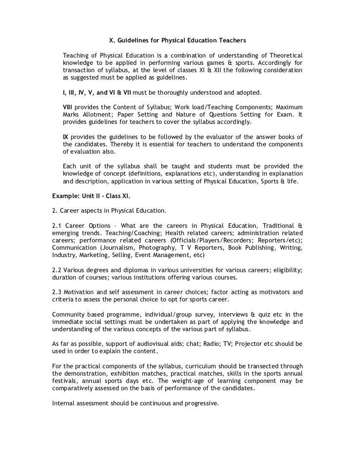 teachers syllabus