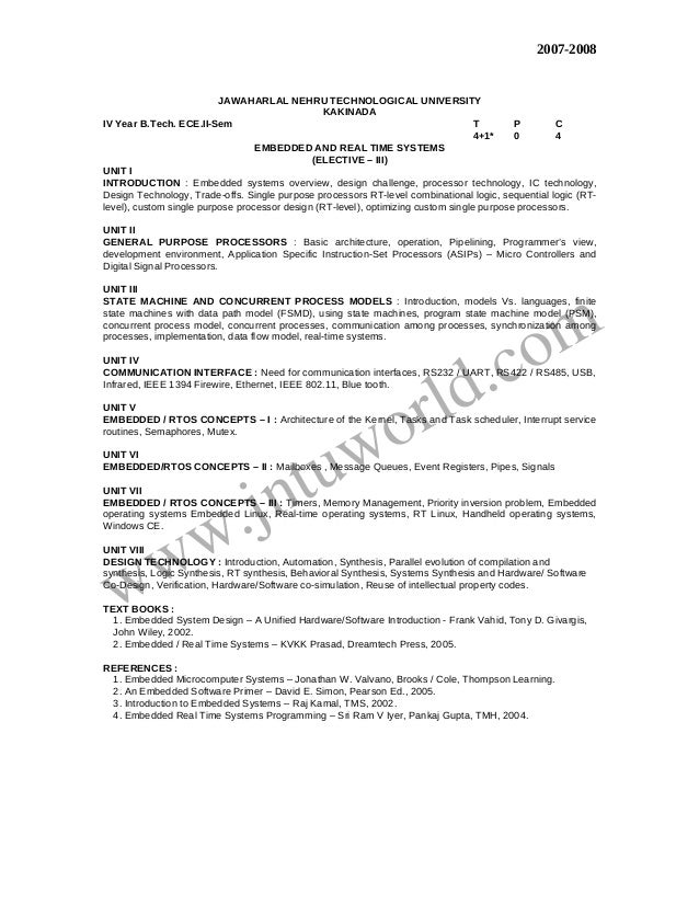 Syllabus Mtech Jntuk