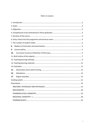 B Pharmacy Syllabus TU | PDF