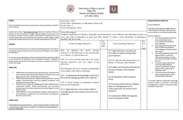 Syllabus for course work of phd