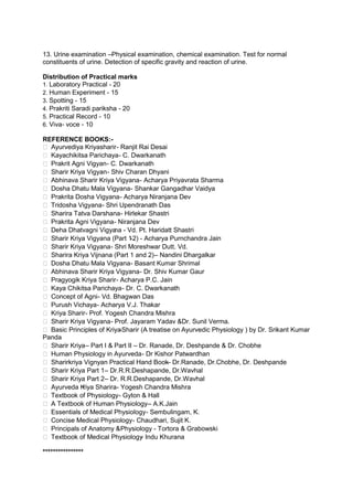 1 st BAMS Physiology Syllabus 2012 PDF