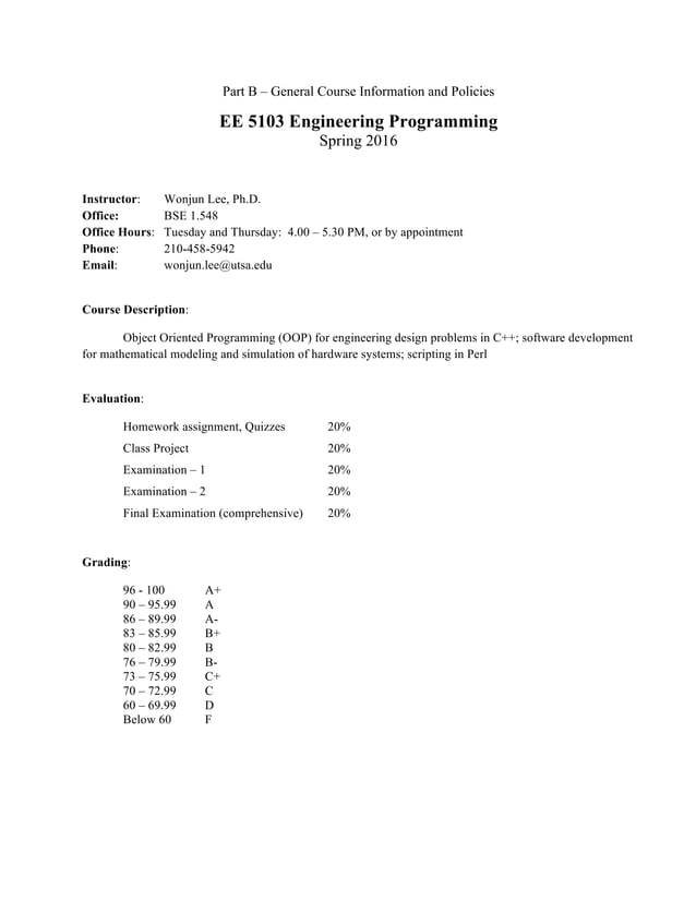 Syllabus 201620 22990 | PDF