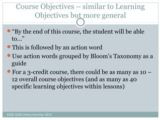 Syllabus and Course Design | PPT