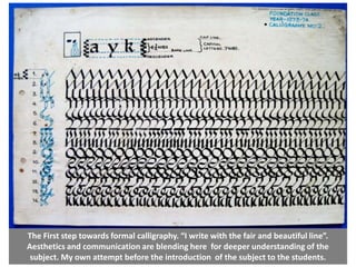 Calligraphy Syllabus | PPTX