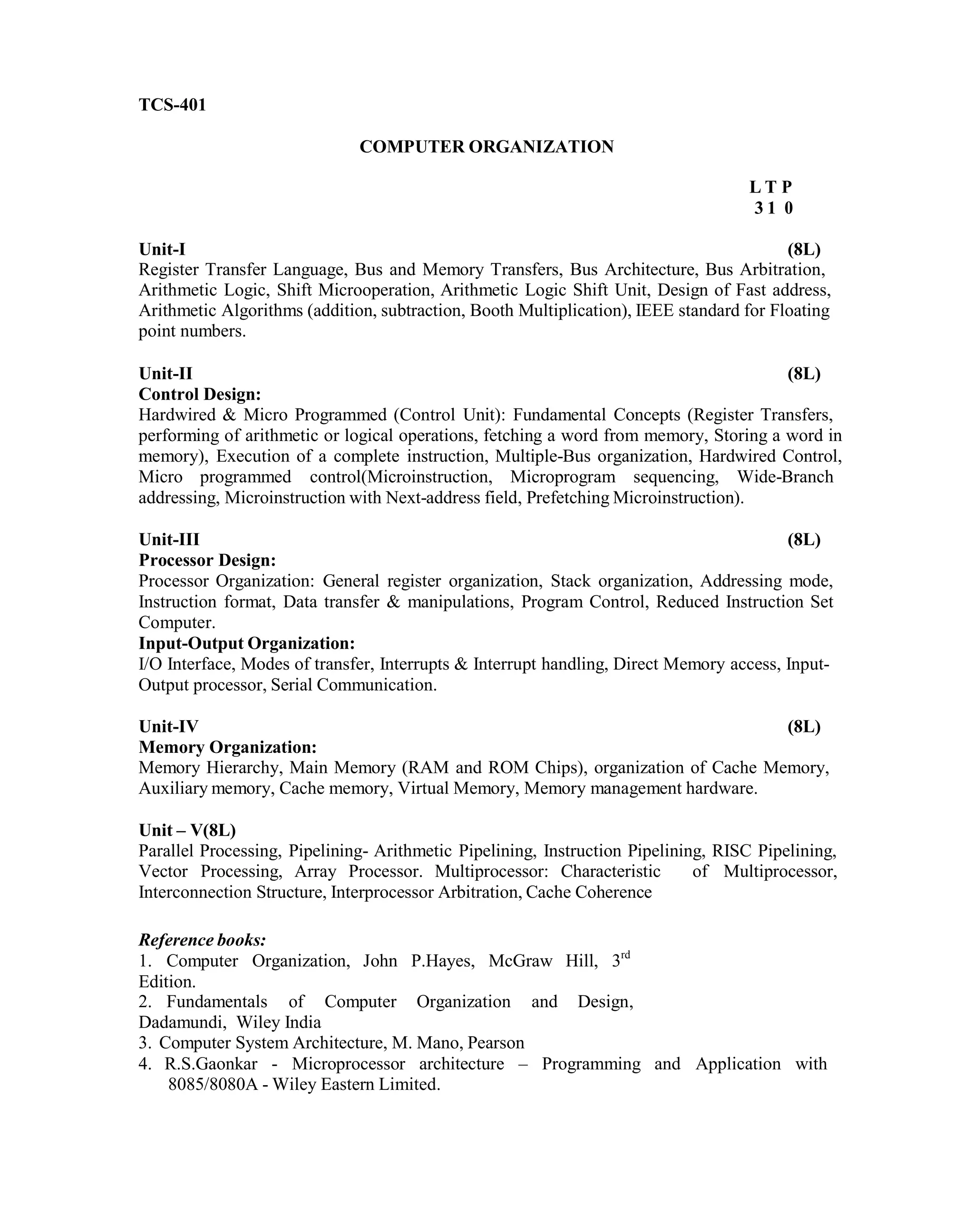 UTU Syllabus for CSE & IT 2nd year