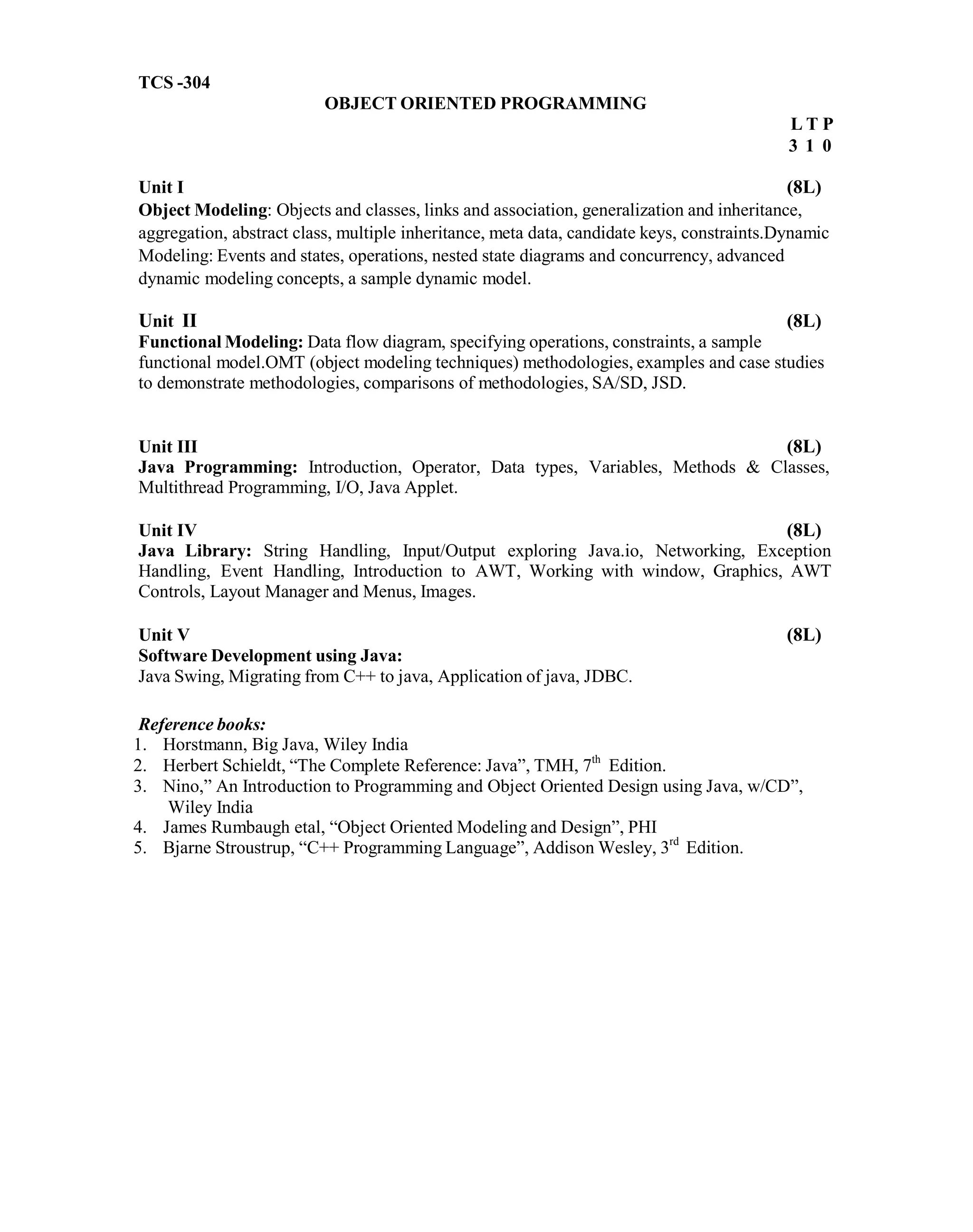 UTU Syllabus for CSE & IT 2nd year