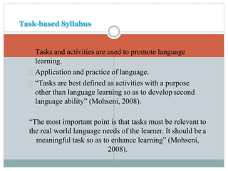 Syllabus design and materials development | PPTX
