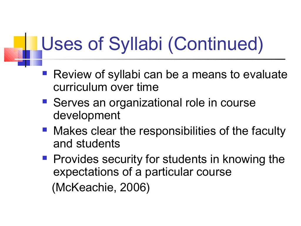 Syllabus Development Power Point
