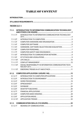 Syllabus diploma ict [1](1) | PDF