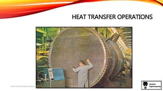 HEAT TRANSFER OPERATIONS
www.ChemicalEngineeringGuy.com
 
