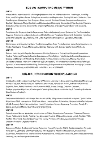 Operators For Python Comprehensive Study of Computer Networks, Compiler Design, Operating ...
