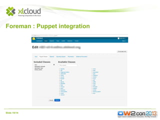 Foreman : Puppet integration

Slide 10/14

 