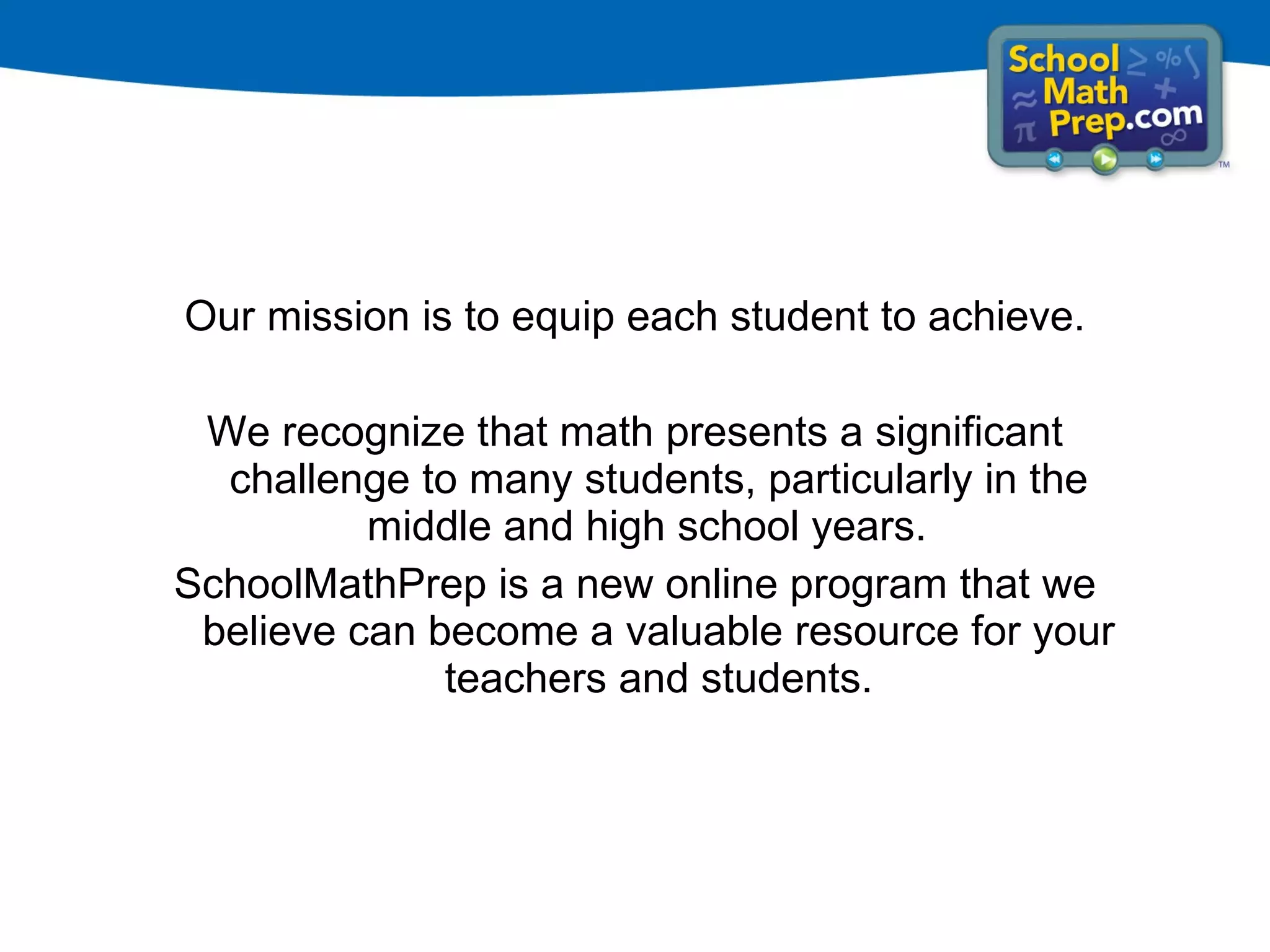 Sylvan math prep for schools ppt homework and study education