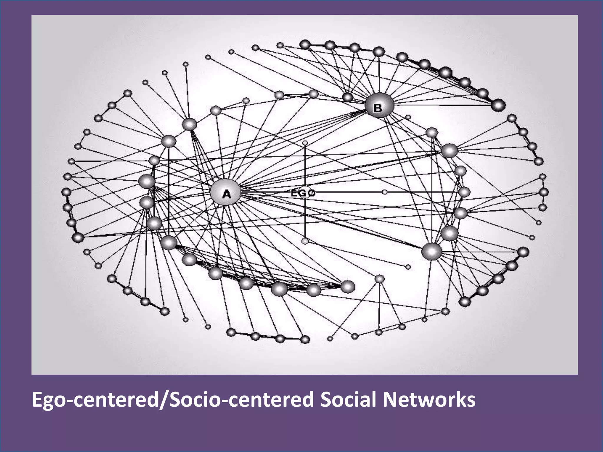 Ego-centered/Socio-centered Social Networks
 