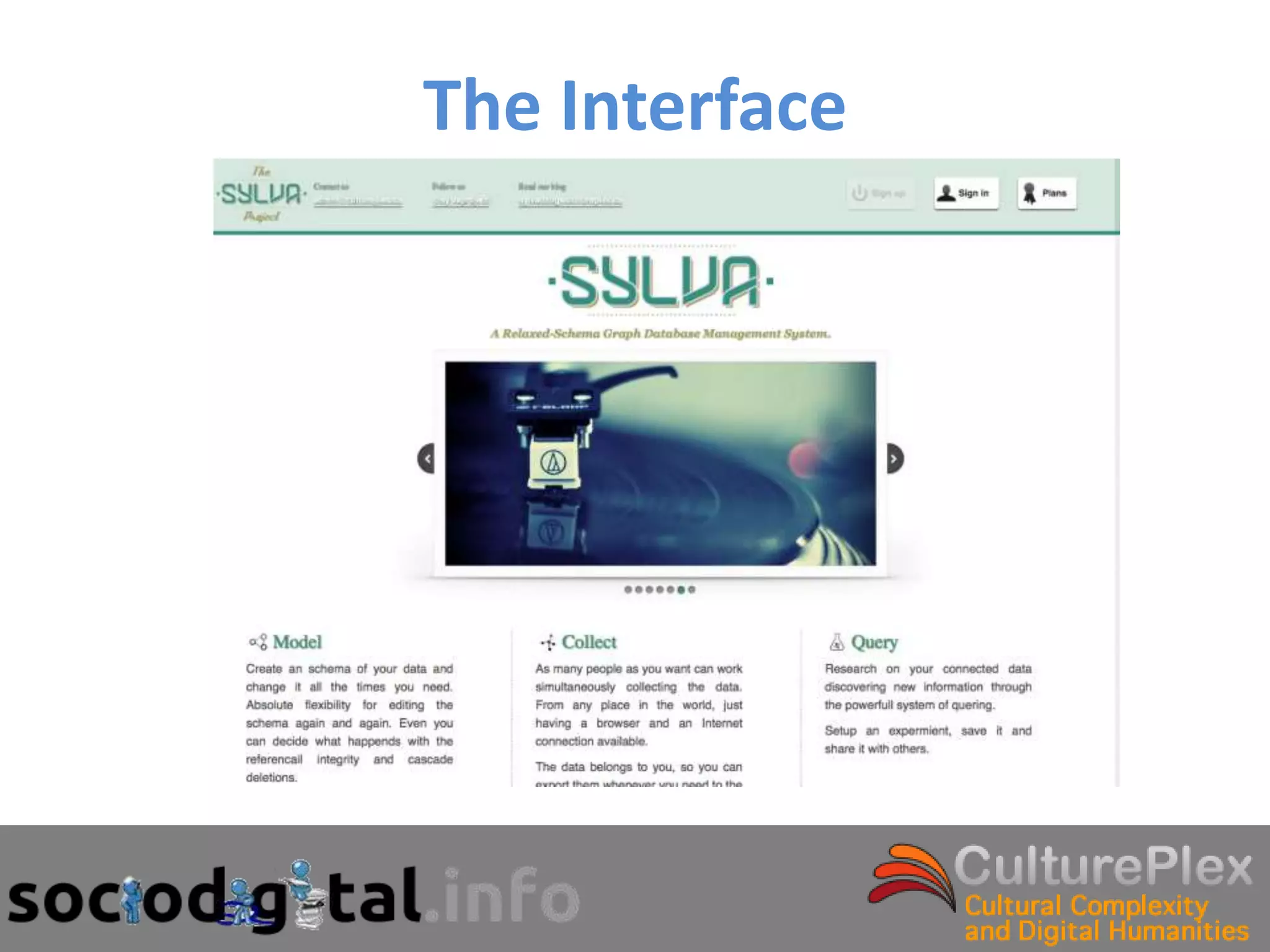 The Interface
 