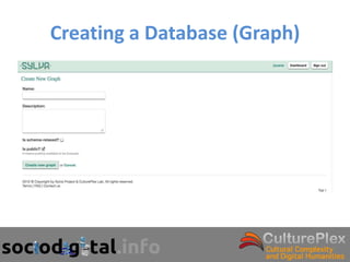 Creating a Database (Graph)
 