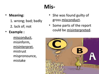 Sylvia and Ann's Word Affix Project | PPT