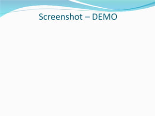 Screenshot – DEMO  