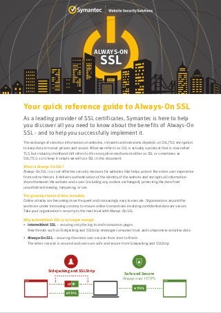 Is always-on SSL important? A thorough explanation of SSL implementation that is not too late!