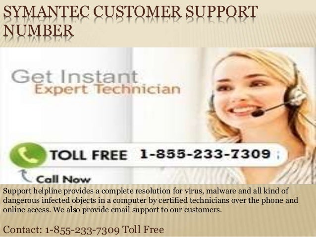 symantec customer support number 1 855 233 7309 symantec technical support
