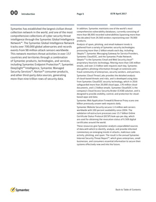Symantec (ISTR) Internet Security Threat Report Volume 22 | PDF