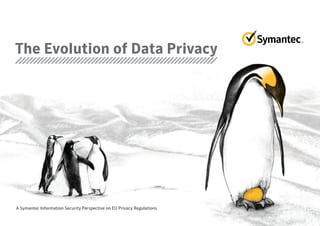 The Evolution of Data Privacy
A Symantec Information Security Perspective on EU Privacy Regulations
 