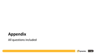 Appendix
All questions included


                         13
 