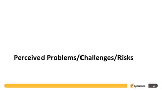 Perceived Problems/Challenges/Risks


                                      45
 