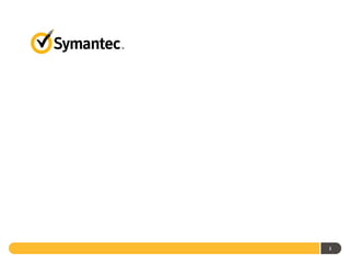 Symantec's Strategic Direction and 3Q 2013              1/23/2013
Earnings Presentation




              Symantec’s Strategic Direction and 
              3Q 2013 Earnings Presentation
              January 23, 2013




              Welcome
              Helyn Corcos
              Vice President Investor Relations


                                                    2




                                                               1
 