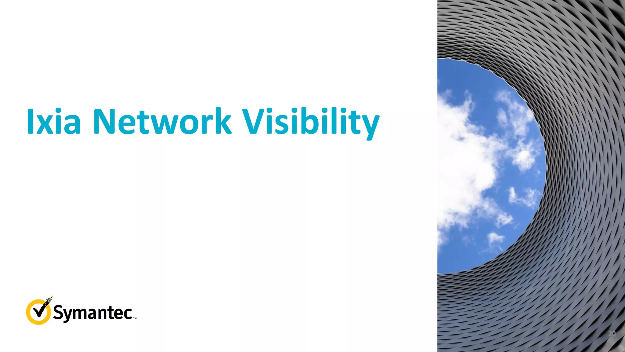 Ixia Network Visibility
20
 