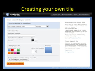 Creating your own tile 