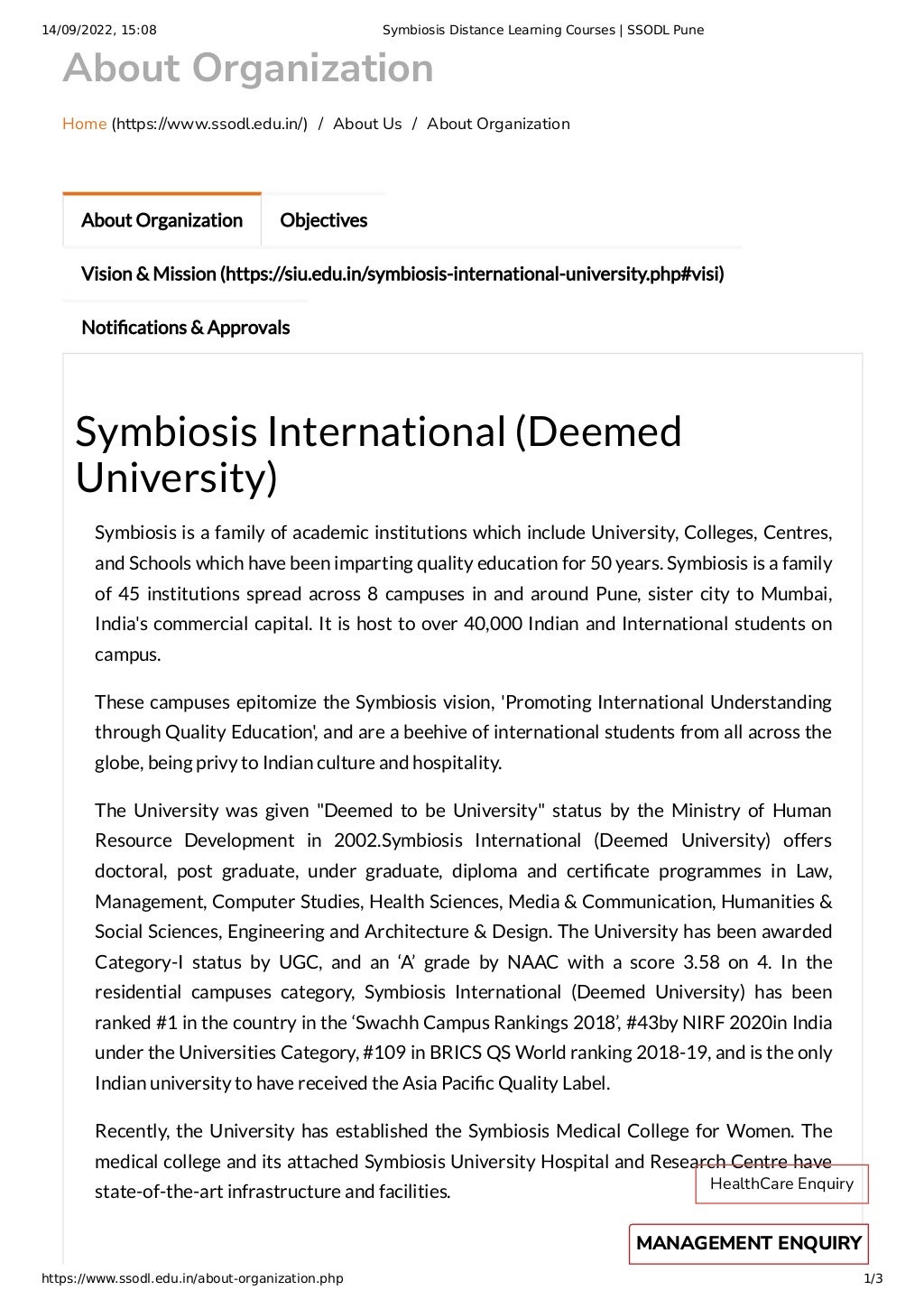 Symbiosis Distance Learning Courses SSODL Pune pdf Symbiosis Distance Learning Courses SSODL Pune pdf