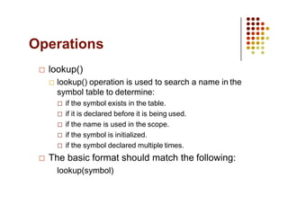 Symbol-Table concept in compiler design pdf for reference | PDF