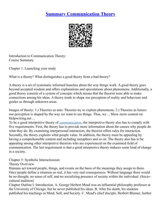 Symbolic Convergence Theory Of Communication | PDF