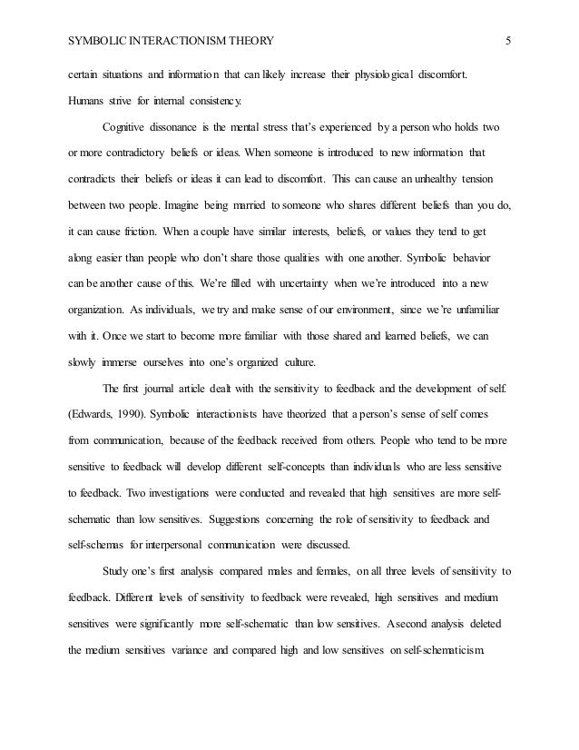 Symbolic interactionism in education essay image