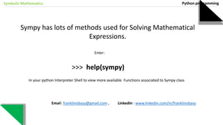 Symbolic mathematics | PPT