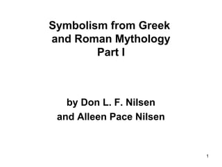 Symbolism from Greek and Roman Mythology - Part 1 | PPT