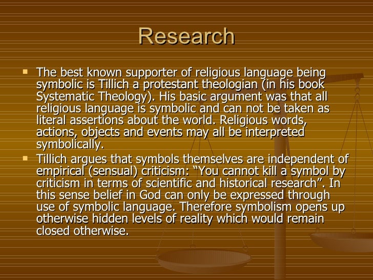 Symbolism Religious Language
